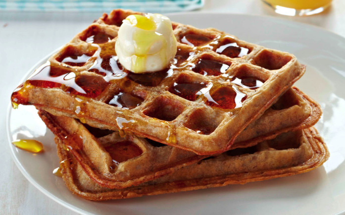 Toasted Oatmeal Waffles With A Hint Of Cinnamon Recipe