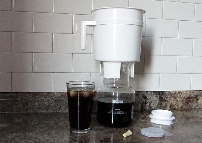 The Toddy iced coffee brewing system is easy to assemble and use, but takes much patience when operated properly.