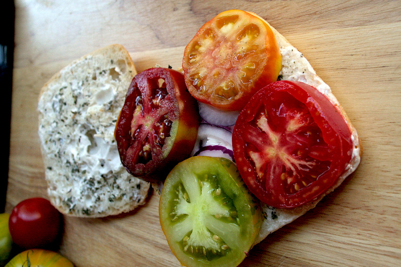 Summer tomatoes, now in Technicolor.