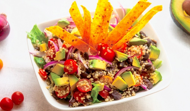 Tortilla Quinoa Salad With Lime Cilantro Dressing Recipe