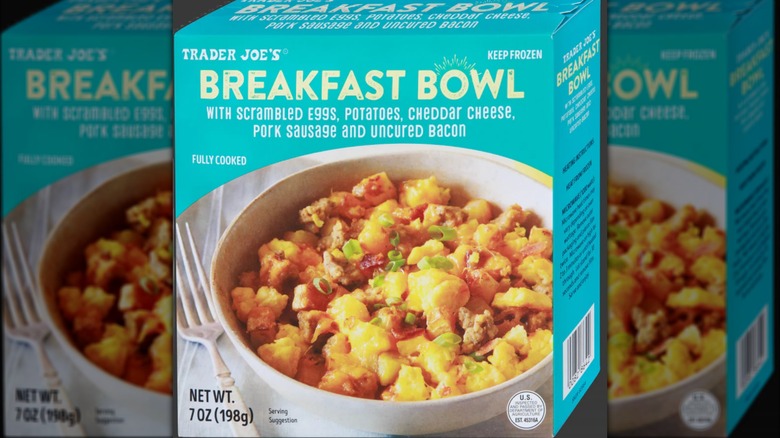 A Package of Trader Joe's breakfast bowl.