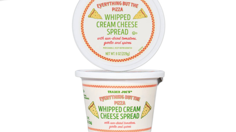 isolated package of pizza cream cheese spread