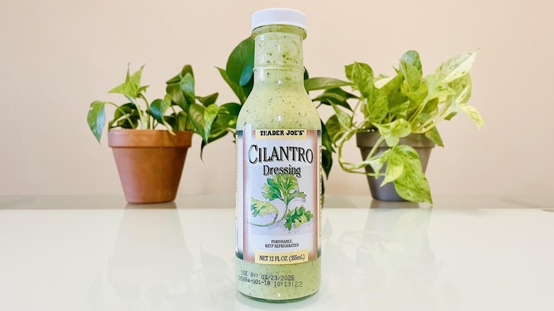 Bottle of Trader Joe's Cilantro Dressing