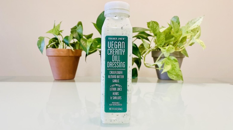Bottle of Trader Joe's Vegan Creamy Dill Dressing