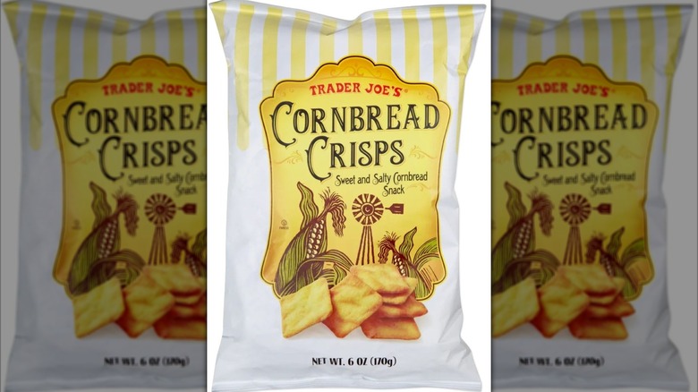 Bag of Trader Joe's Cornbread Crisps