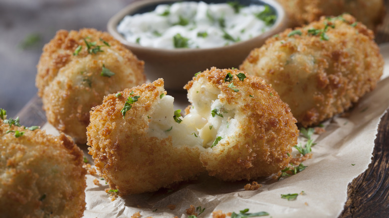 Mashed potato croquettes