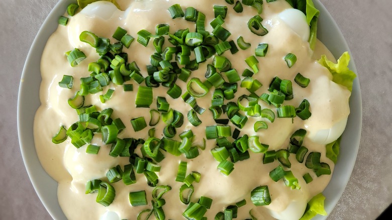 Polish Easter traditional egg salad