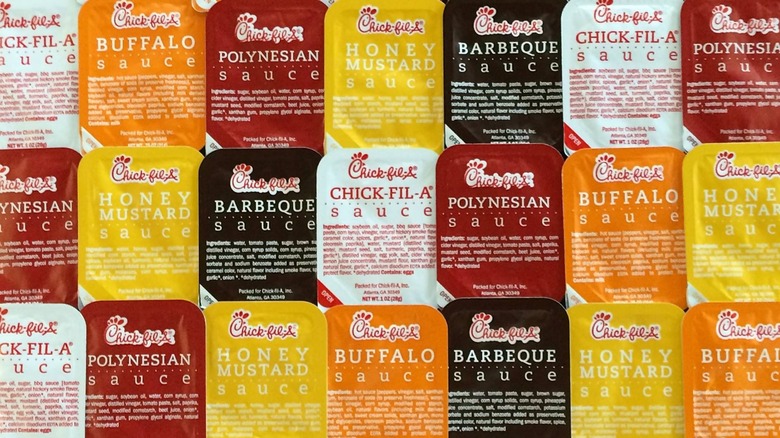 Various Chick-fil-A sauces
