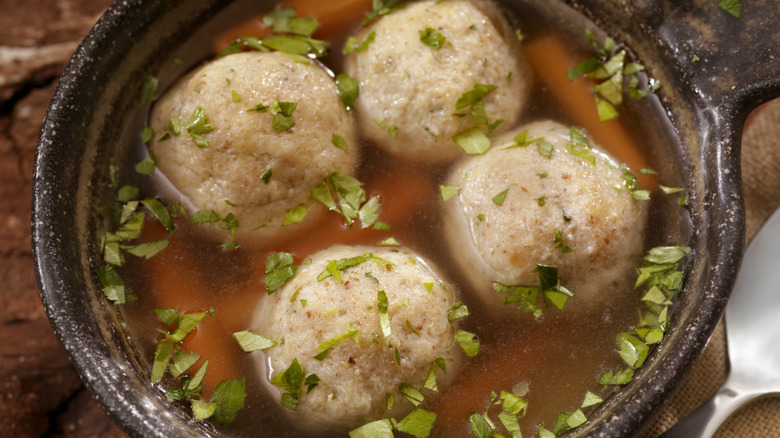 pot of homemade chicken and dumplings