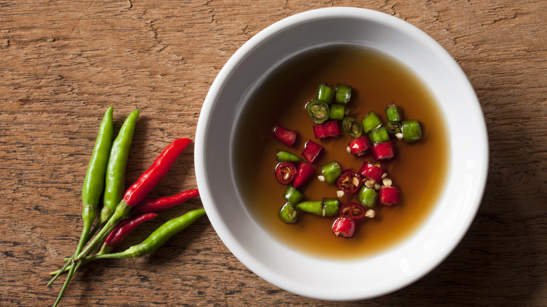 Fish sauce with Thai hot chilis