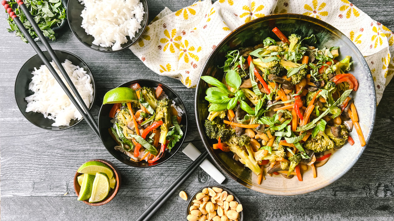 thai vegetable green curry