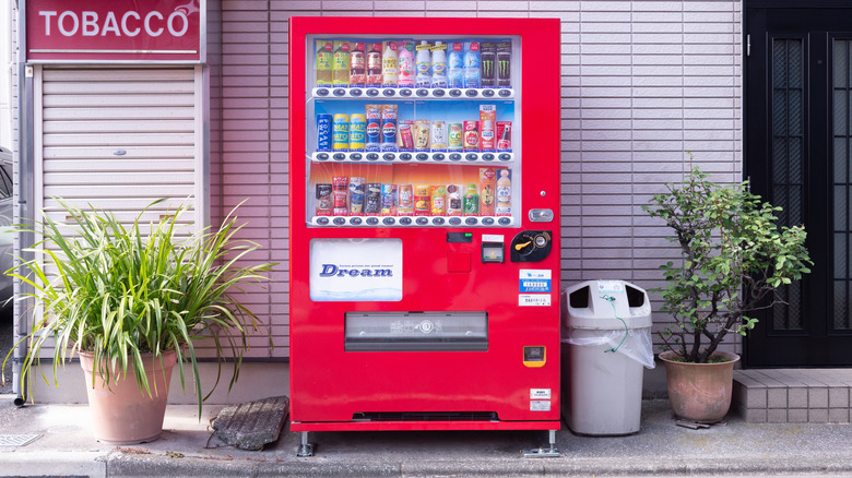 A vending machine in Japan selling drinks