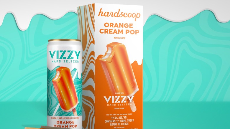 Vizzy Hard Seltzer and Hardscoop Orange Cream Pop