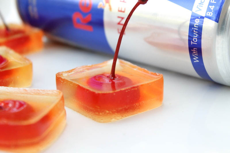 These Red Bull jello shots kill three birds with one stone: booze, energy, dessert. Happy Halloween!