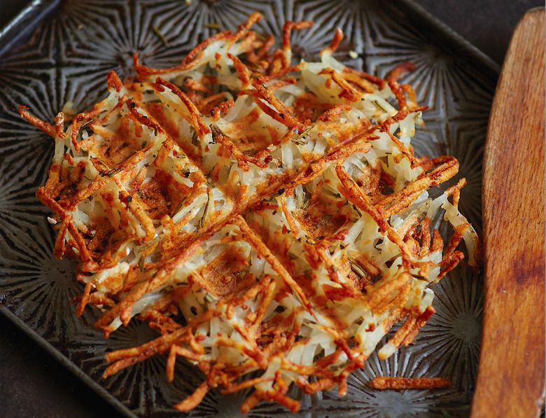 Waffled Hash Browns With Rosemary Recipe