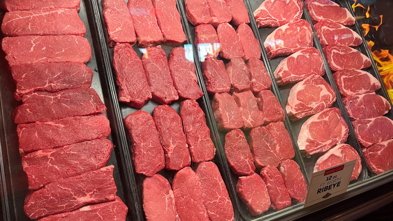 Texas Roadhouse display case