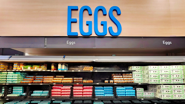 Eggs sold at Walmart.