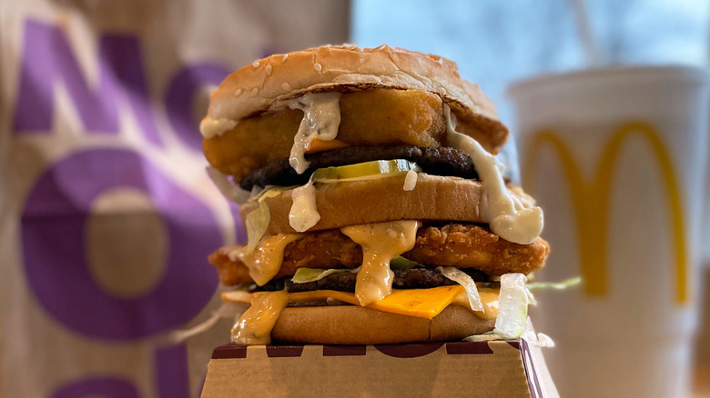 Land, Sea, and Air Burger from McDonald's.