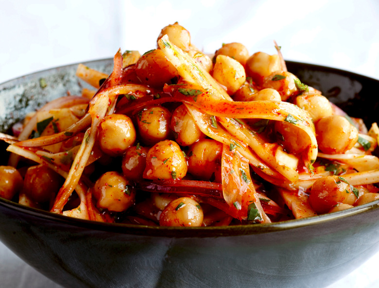 Warm Garbanzo Bean Salad Recipe