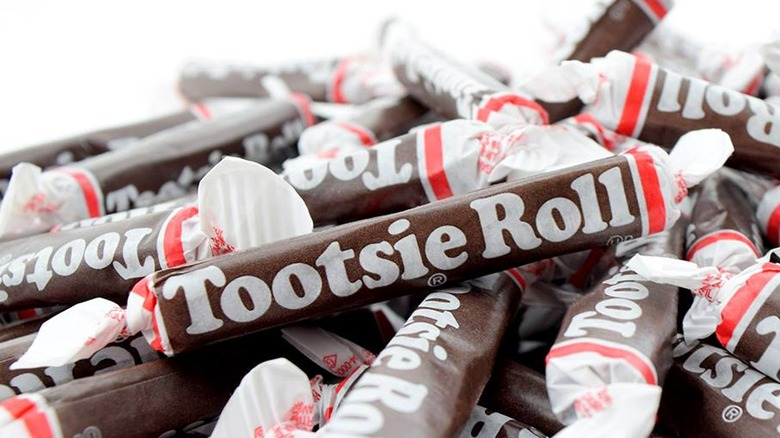 Pile of Tootsie Roll candies