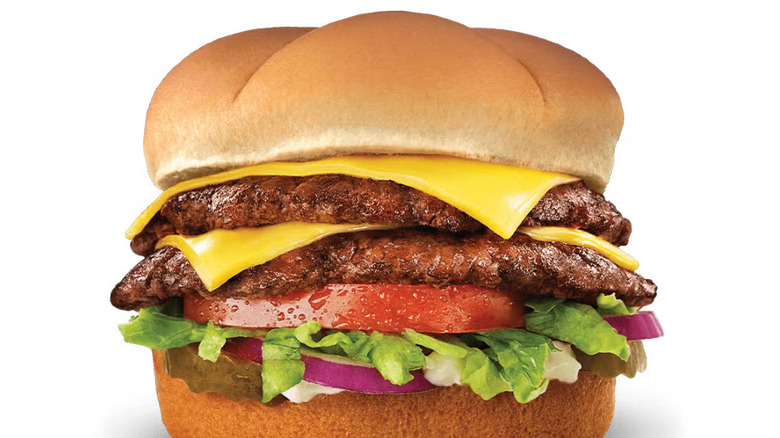 Culver's The Culver's Deluxe Butterburger against a white background.