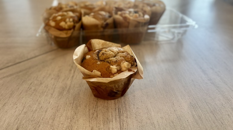 Blueberry Cream muffin on table