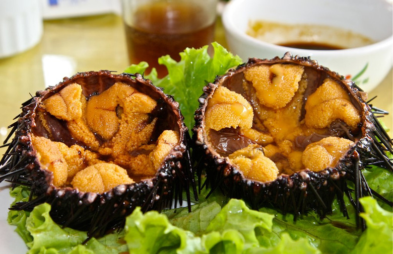 Whether you call 'em tongues, corals or straight up 'nads, savor that sea urchin - it's a rare treat.