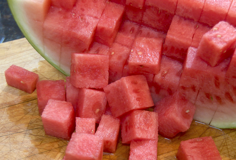 Watermelon, cubed