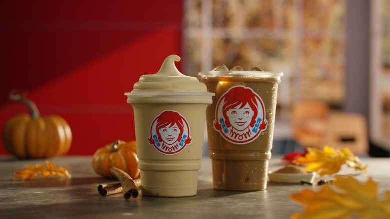 Wendy's pumpkin spice flavored drinks