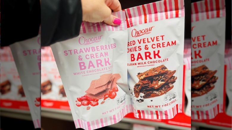 Valentine's Day chocolate bark from Aldi