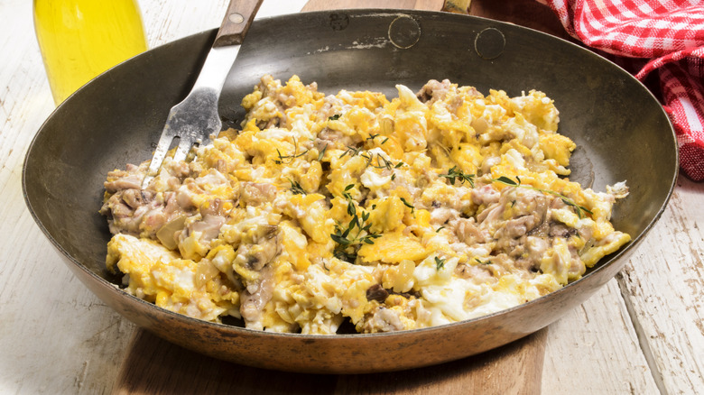 Pork brains and scrambled eggs