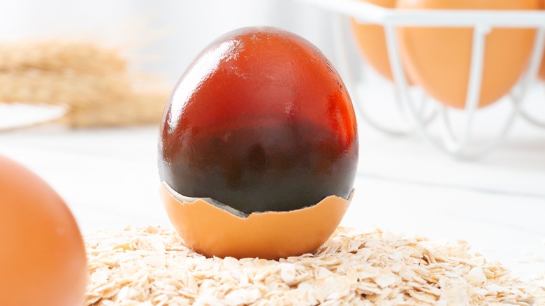 Century egg in its shell