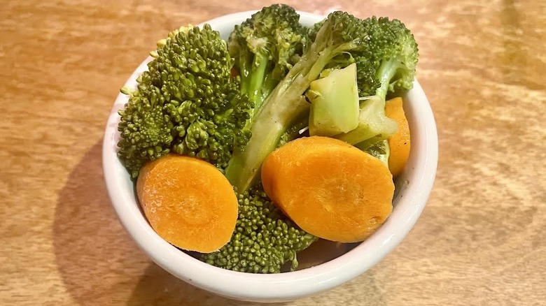 Texas Roadhouse's side dish of Steamed Vegetables