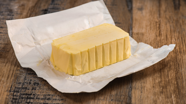 A block of butter