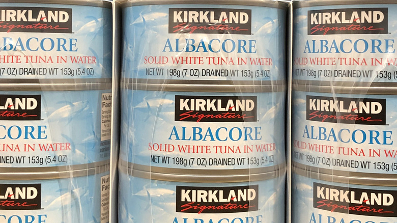 Kirkland Signature tuna cans