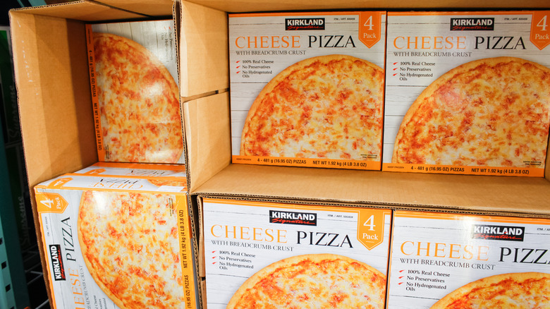 Kirkland frozen cheese pizza