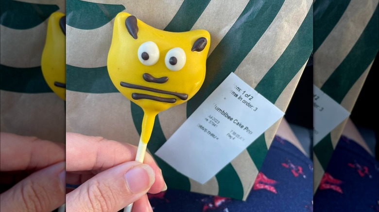 Starbucks bee cake pop
