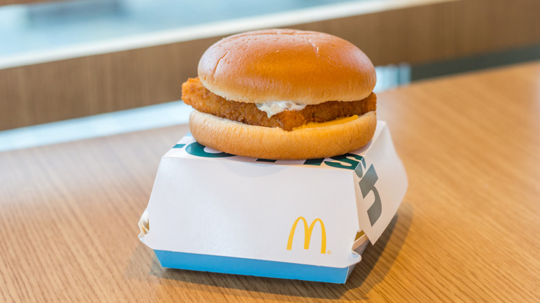 A Filet-O-Fish sandwich.