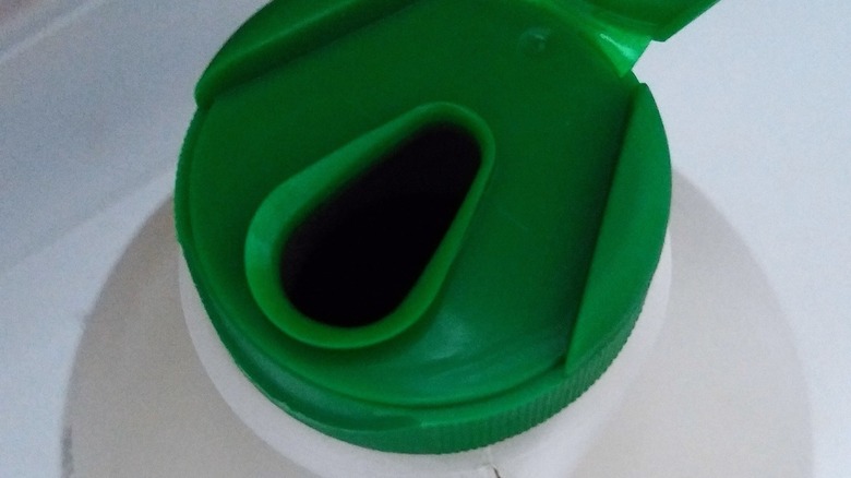 Open Costco maple syrup lid