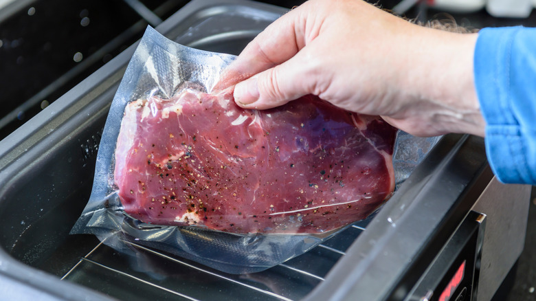 Steak sous vide