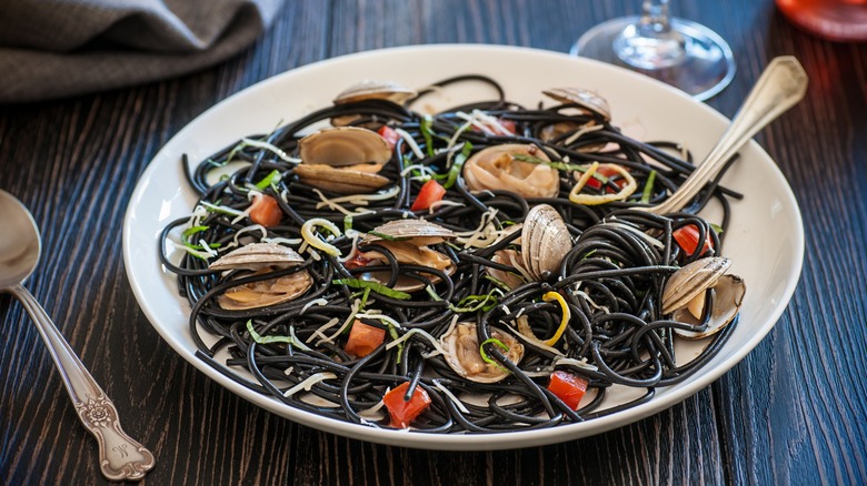 Squid ink pasta