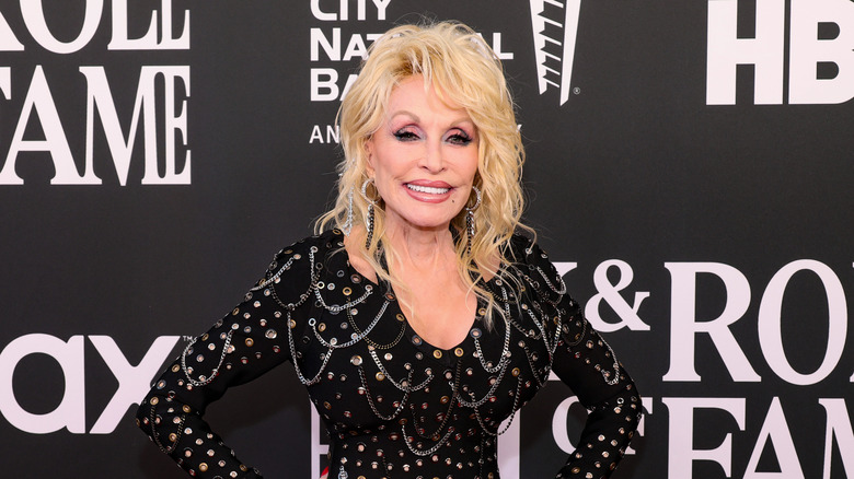Dolly Parton on the red carpet of an event
