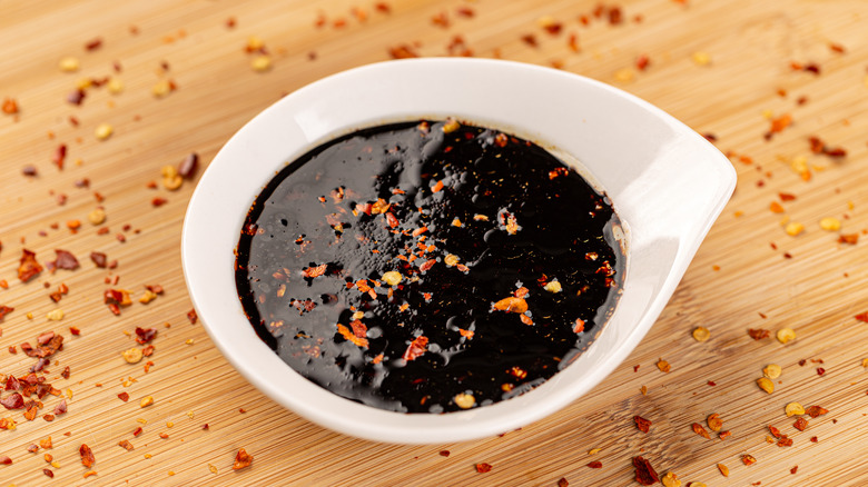 A bowl of teriyaki sauce