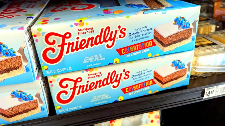 Friendly's ice cream cake in store