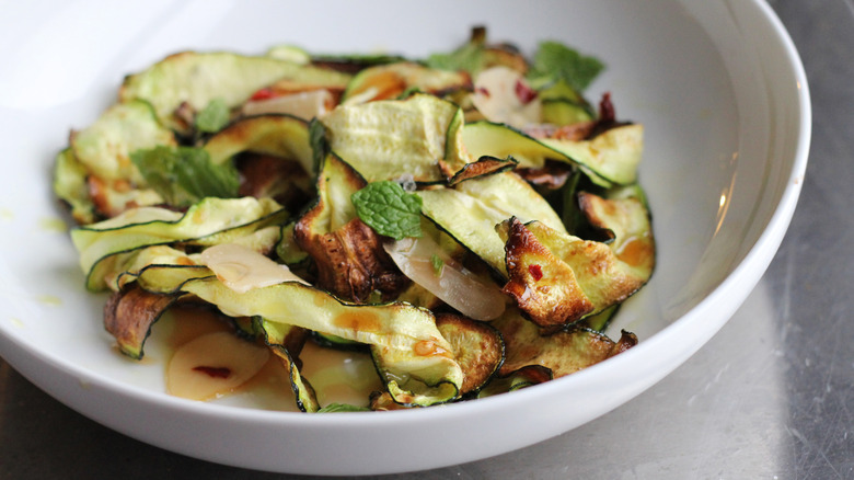 Fried zucchini agrodolce