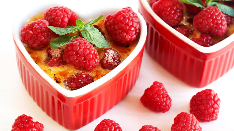 red heart shaped ramekins