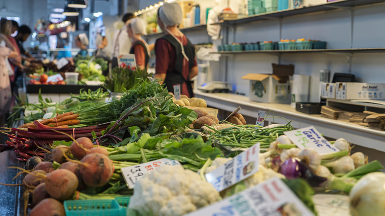 inside an Amish market