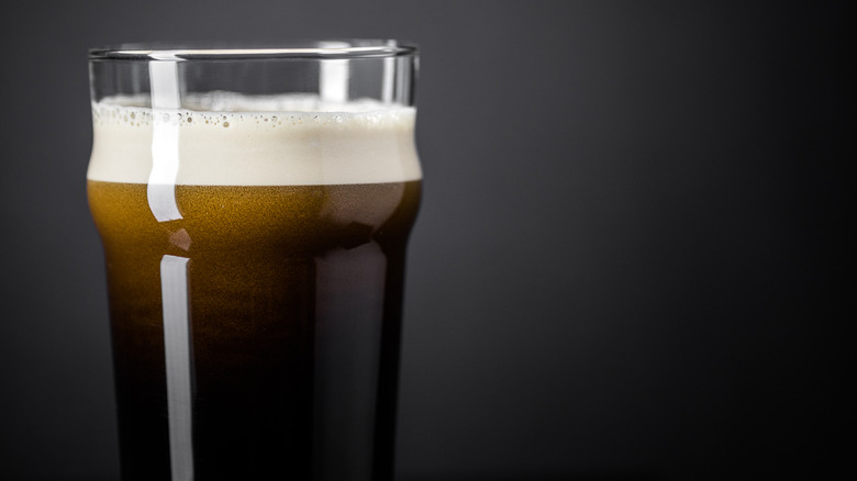 draught Guinness in pint glass