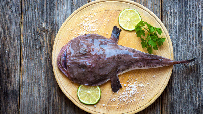 whole monkfish