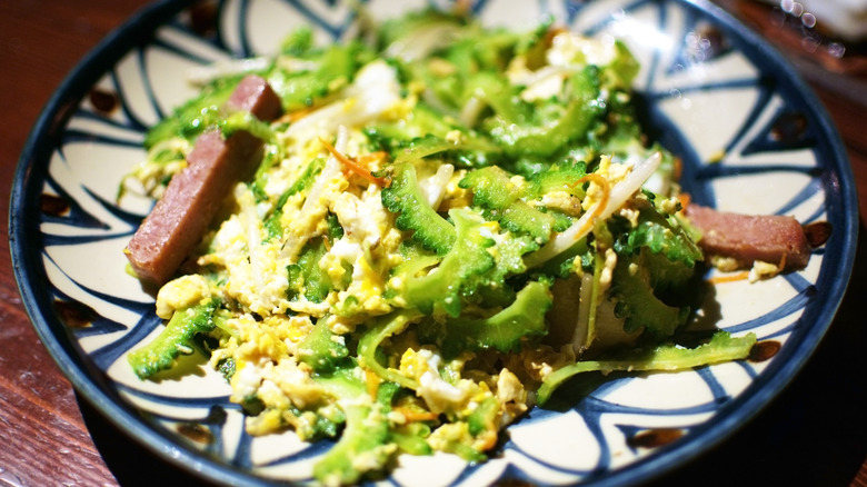 Bitter melon spam goya chanpuru 